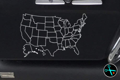 Mini USA Tracker handmade vinyl decal photo 3