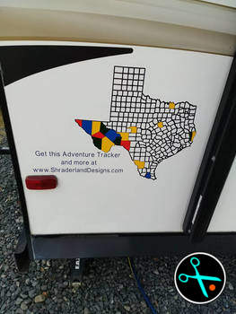 Texas Adventure Tracker handmade vinyl decal photo 3