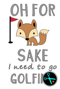 For Fox Sake - Golfing handmade design photo 8