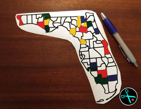 Florida Adventure Tracker handmade vinyl decal photo 2