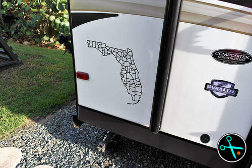 Florida Adventure Tracker handmade vinyl decal photo 4