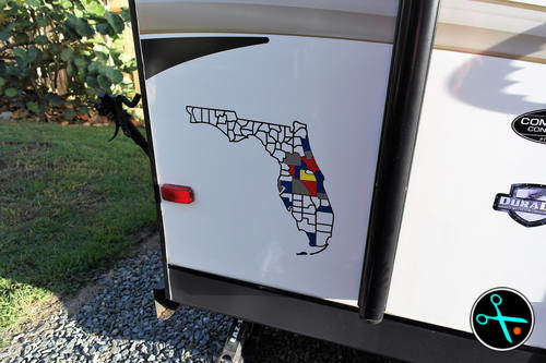 Florida Adventure Tracker handmade vinyl decal photo 5
