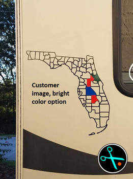 Florida Adventure Tracker handmade vinyl decal photo 8