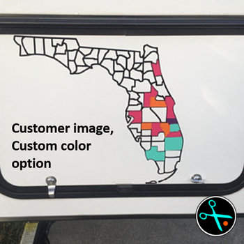 Florida Adventure Tracker handmade vinyl decal photo 9
