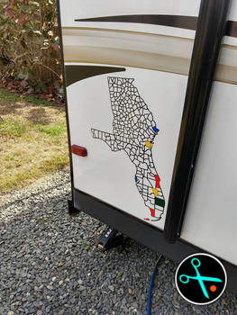 FL/GA Adventure Trackers handmade vinyl decal photo 3