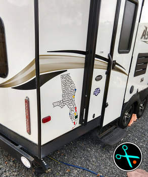 FL/GA Adventure Trackers handmade vinyl decal photo 4