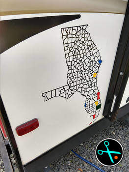 FL/GA Adventure Trackers handmade vinyl decal photo 5