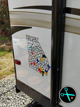 LG GA Adventure Tracker handmade vinyl decal photo 2