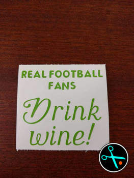 Real football fans decal handmade design photo 2