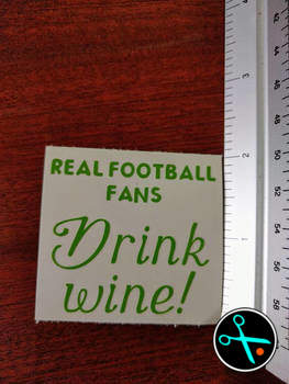 Real football fans decal handmade design photo 3