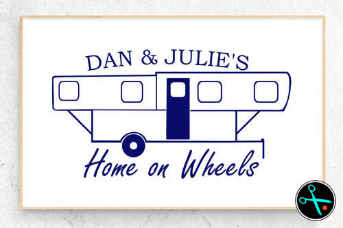 Folding Camper HOW Decal handmade vinyl decal photo 1