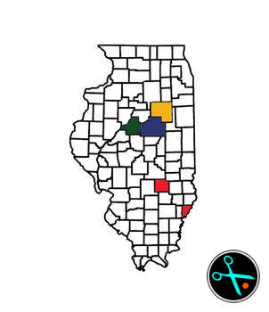 Illinois Adventure Tracker handmade vinyl decal photo 2