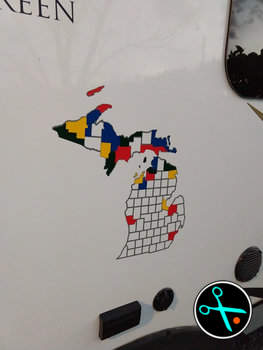 Michigan Adventure Tracker handmade vinyl decal photo 1