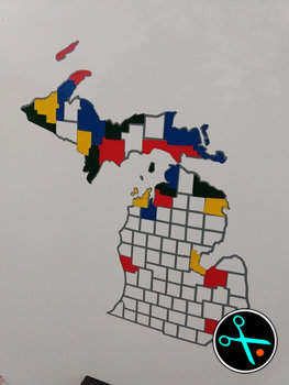 Michigan Adventure Tracker handmade vinyl decal photo 2