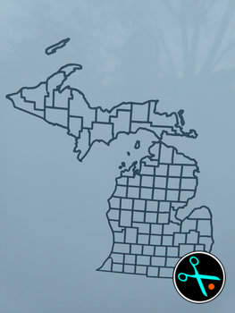 Michigan Adventure Tracker handmade vinyl decal photo 5