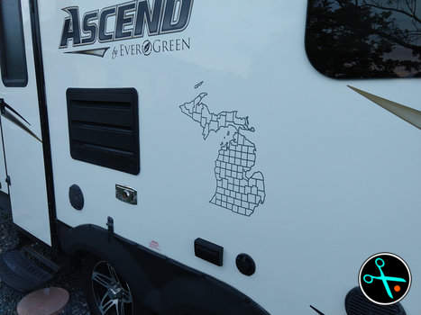 Michigan Adventure Tracker handmade vinyl decal photo 6
