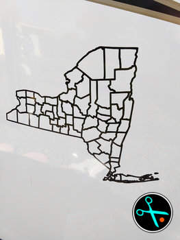 NY Adventure Tracker handmade vinyl decal photo 3