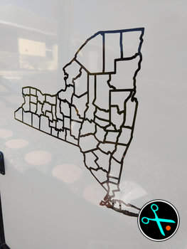NY Adventure Tracker handmade vinyl decal photo 6