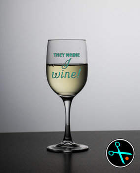 They whine I wine decal handmade design photo 4