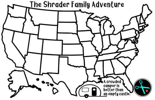 18" USA Adventure Tracker handmade vinyl decal photo 4