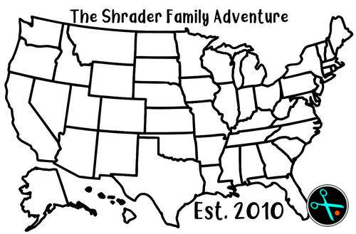 18" USA Adventure Tracker handmade vinyl decal photo 5