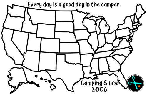 18" USA Adventure Tracker handmade vinyl decal photo 7