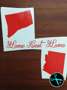 Home Sweet Home Decal handmade design photo 5