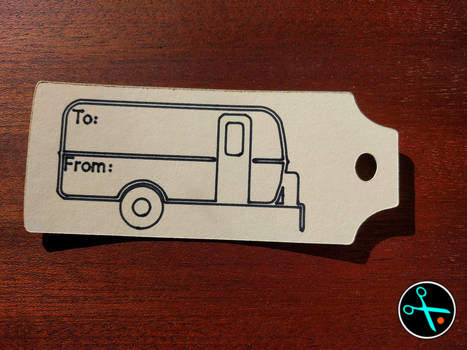 Camper Gift Tags handmade design photo 2