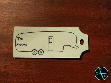 Camper Gift Tags handmade design photo 3
