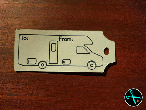 Camper Gift Tags handmade design photo 4