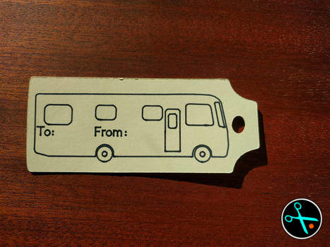 Camper Gift Tags handmade design photo 5