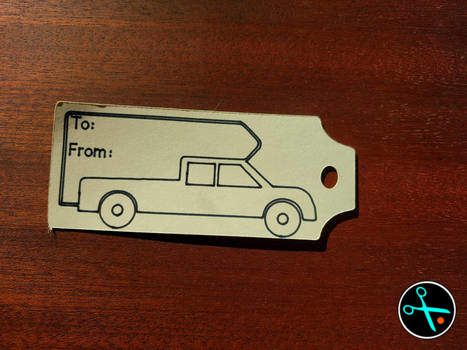 Camper Gift Tags handmade design photo 6