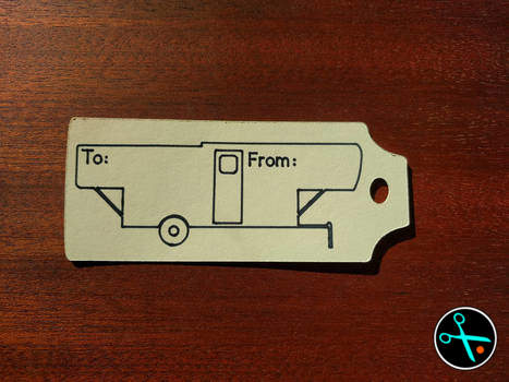 Camper Gift Tags handmade design photo 7