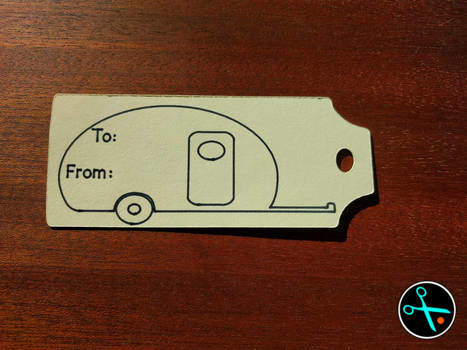 Camper Gift Tags handmade design photo 8