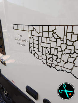 OK Adventure Tracker handmade vinyl decal photo 6