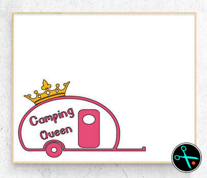 Camping Queen Decal handmade vinyl decal photo 3