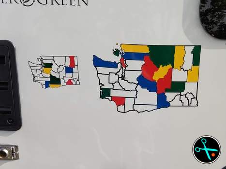 WA Adventure Tracker handmade vinyl decal photo 1