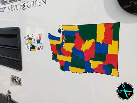 WA Adventure Tracker handmade vinyl decal photo 4