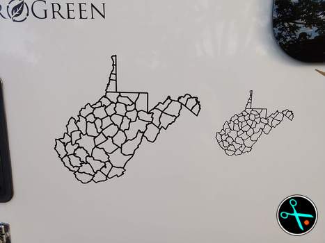 WV Adventure Tracker handmade vinyl decal photo 3