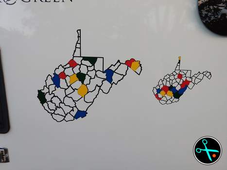 WV Adventure Tracker handmade vinyl decal photo 4