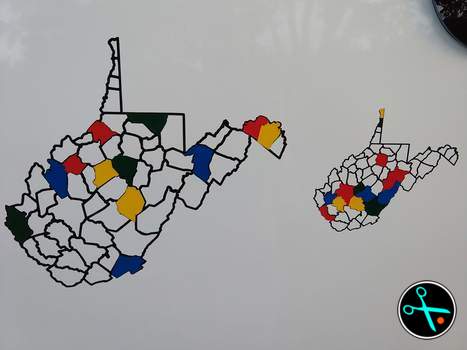 WV Adventure Tracker handmade vinyl decal photo 6