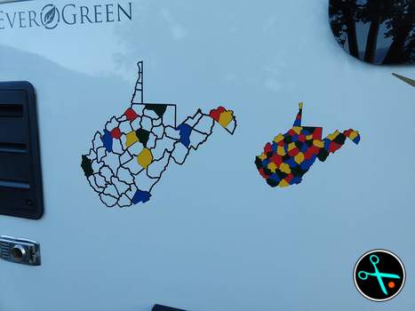 WV Adventure Tracker handmade vinyl decal photo 8