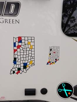 Indiana Adventure Tracker handmade vinyl decal photo 4