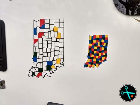 Indiana Adventure Tracker handmade vinyl decal photo 1