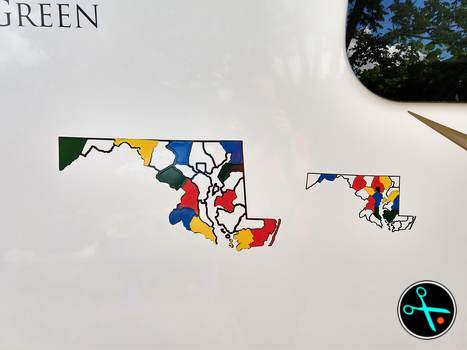 Maryland Adventure Tracker handmade vinyl decal photo 1