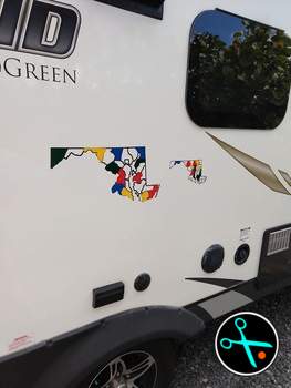 Maryland Adventure Tracker handmade vinyl decal photo 4