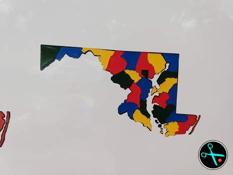 Maryland Adventure Tracker handmade vinyl decal photo 5