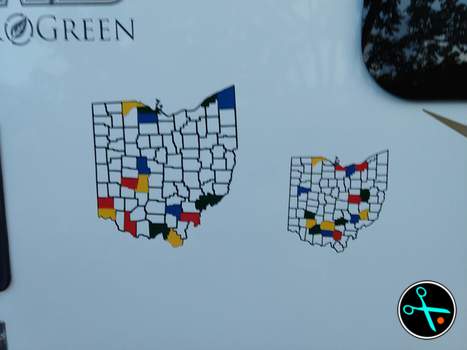 Ohio Adventure Tracker handmade vinyl decal photo 1