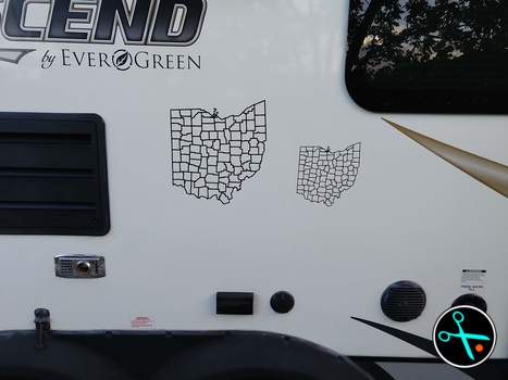 Ohio Adventure Tracker handmade vinyl decal photo 3