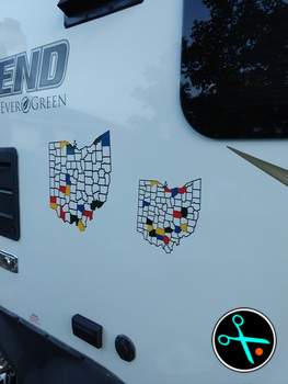 Ohio Adventure Tracker handmade vinyl decal photo 4